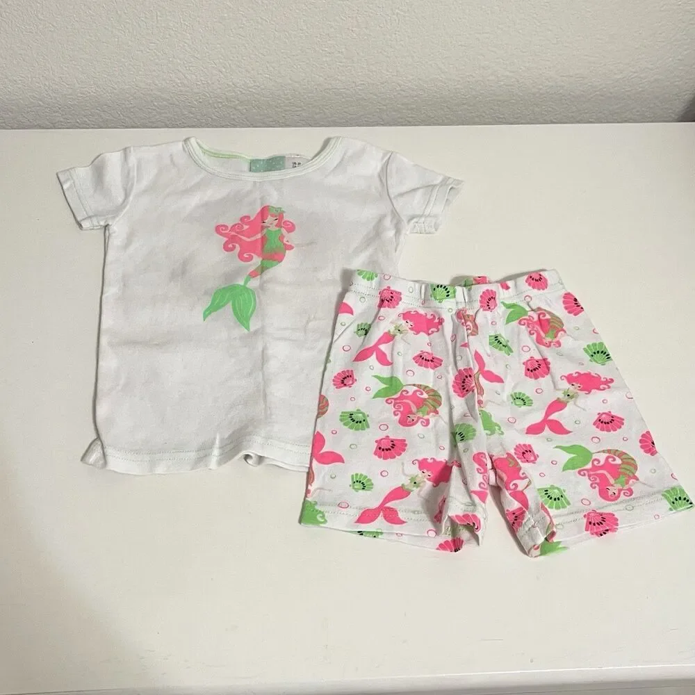 Carter's Gymboree Mermaid Pajamas Lot of 7 2-Pc Sets Fish Sealife Girls Size 3T